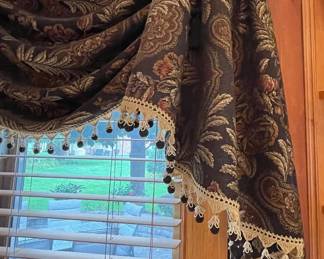 Custom Valance 1 of 2 36" wide, 34" long above 22" wide window $60 each