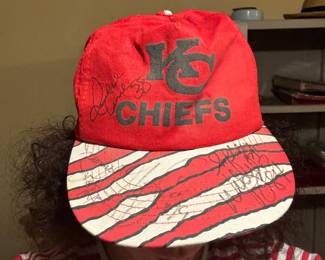 Signed chiefs hat?