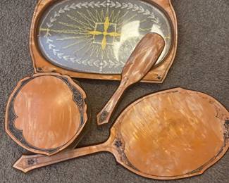Celluloid vanity set 