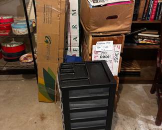 Big lot of stained glass sheets, shards, equipment and tools 