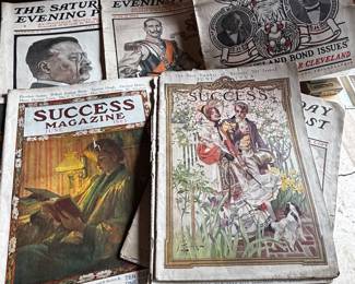 1900s Saturday Evening Posts & others