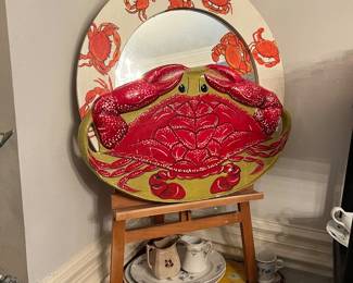 Crab mirror & platter