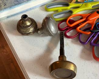brass doorknobs