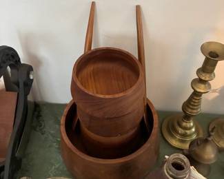 wood salad bowl set
