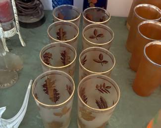 vintage glass set