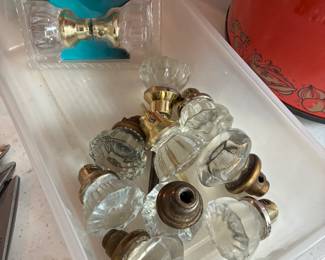 glass doorknobs