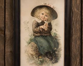 vintage framed print