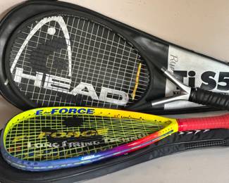 HEAD Ti.S5 Titanium Tennis Racquet, E-Force Longstring Racquetball Racquet