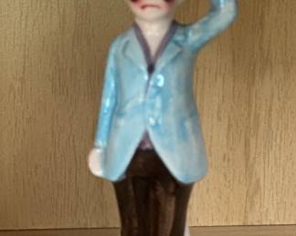 vintage porcelain “worried man” or “absent-minded professor” figurine