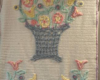 vintage hand-tufted chenille bedspread
