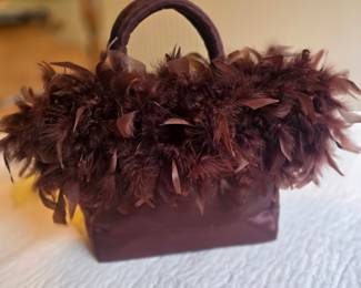 Fun feather purse