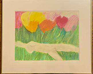 Willie Anne Wright oil pastel on paper 1964