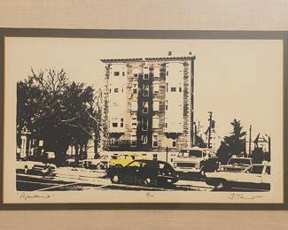Frederick Brandt “Apartment” silkscreen on paper 