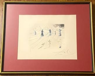 Salvador Dali  etching 