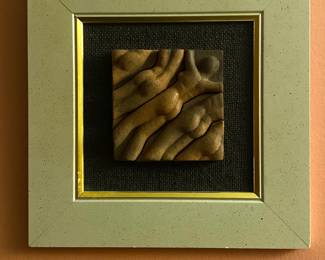 Ceramic on Masonite 