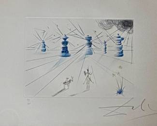 Salvador Dali  etching 