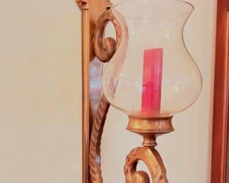 Hurricane Candle Sconce