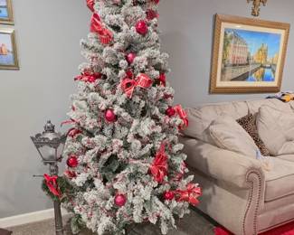 Christmas tree and rugs