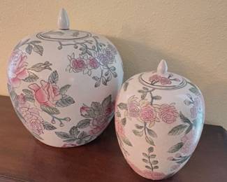 Toyo Macau Famille Rose porcelain Ginger Jars