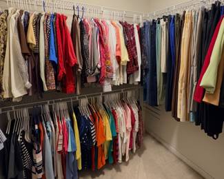 Ladies Dress Shirts, T-Shirts, Slacks, Dresses
