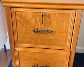 Wood file cabinet