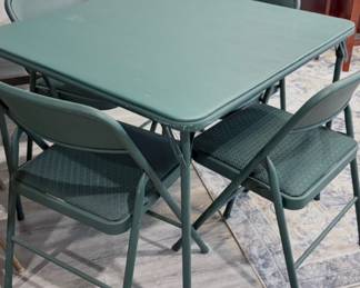 Padded Card Table (4) Chairs