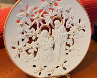 1993 Lenox "The Holy Family" Pierced Collector Plate,