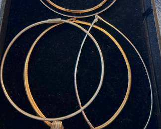 Omega and Collar Necklaces