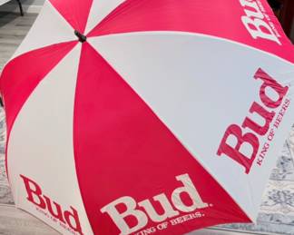 Large Budweiser umbrella