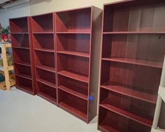 HON 72" Mahogany Bookcases (4)