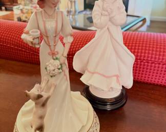 Florence Giuseppe Armani "December Magic" Figurine And 1999 Lenox Coca-Cola "Afternoon Refreshment" porcelain figurine