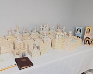 Precious Moments porcelain bisque figurines ( over 50 )