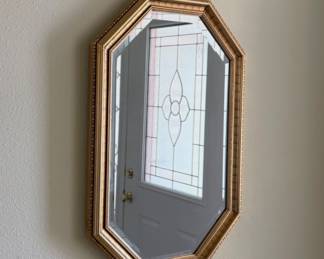 Gold framed mirror