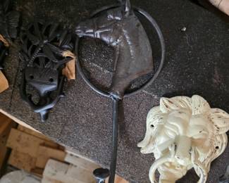 Metal Works various door knockers & hooks