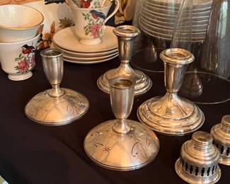 Sterling silver candlesticks