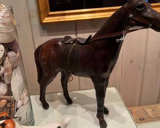 Vintage leather horse