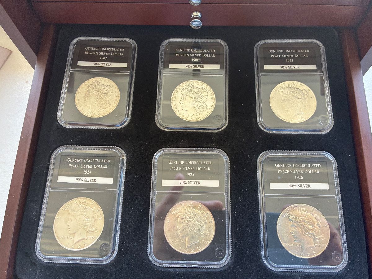 US Morgan and Peace Silver Dollars