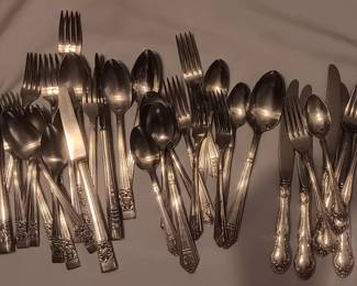 Silver plate flatware