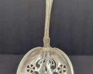 Sterling Silver Slotted Serving Spoon