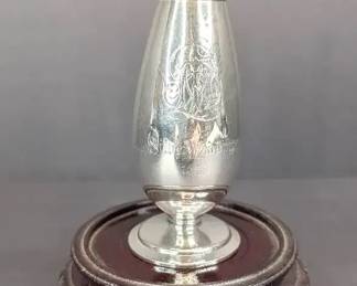 Sterling Silver Monogrammed Salt or Pepper Shaker