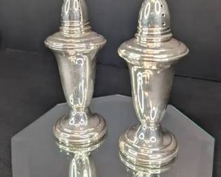 Weighted Sterling Silver Salt and Pepper Shaker Set