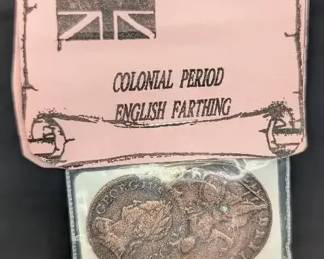 Colonial Period English Farthing