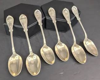 Sterling Silver Monogrammed Spoon Set