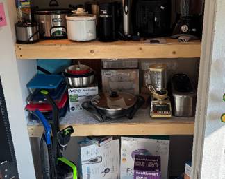 Lots of goodies tucked in this storage closet