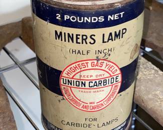 Miners Lamp Calcium Carbide Tin