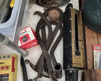 Ice Tongs, Antique Scale