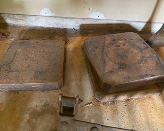 heavy iron block work surface weights