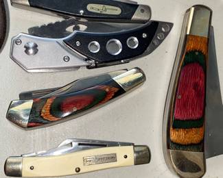 pocket knives, many more not shown