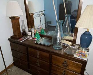 Dresser with mirror