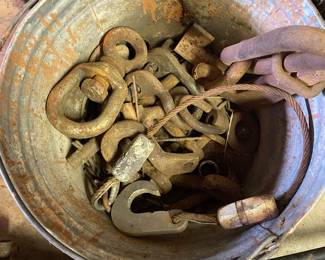 lots, and lots of chains and chain attachments
